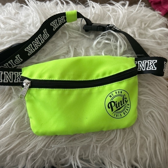 PINK Victoria's Secret Other - PINK Victoria's Secret Neon Green Waist Bag